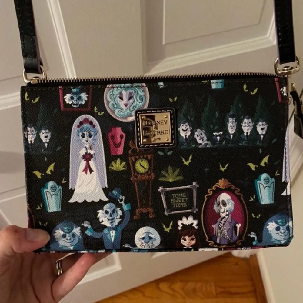 Rare Disney dooney and bourke haunted mansion crossbody
